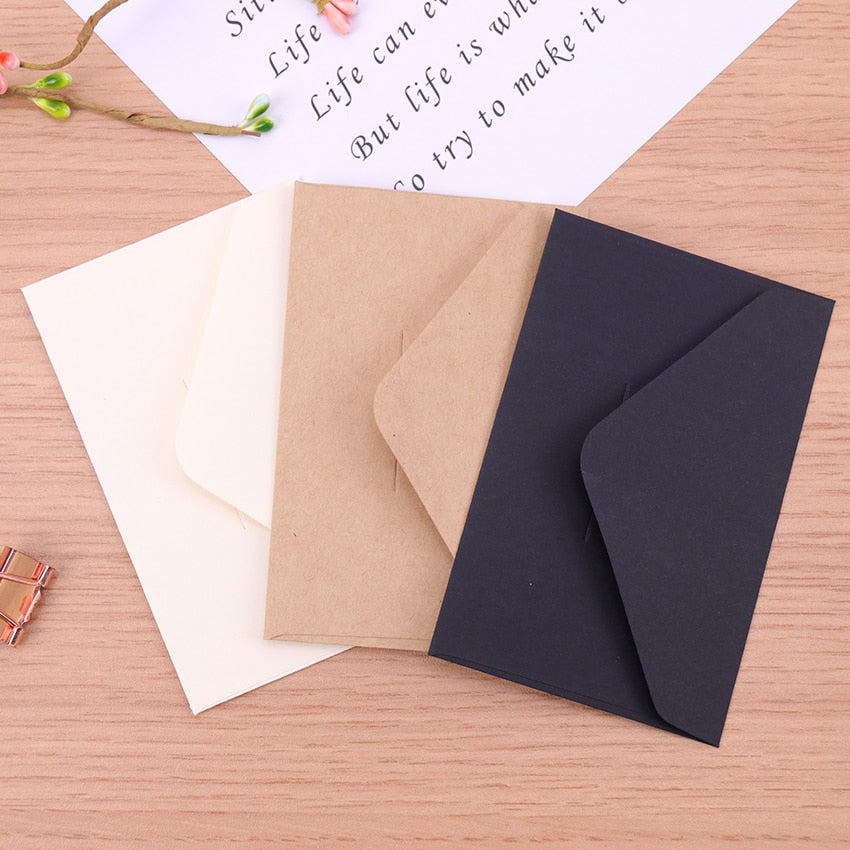 Elegant Style Classical Vintage Craft Paper Envelopes 20 Pack