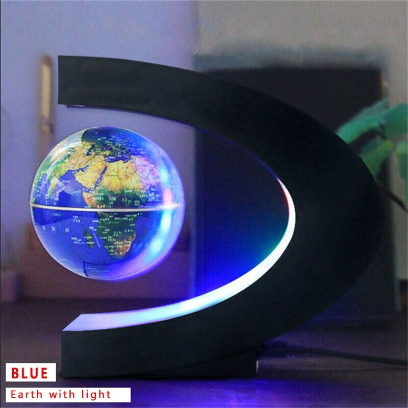 Home Office Multi-Color Changing Magnetic Levitation Floating World Mova Night Lamp with LED Lights