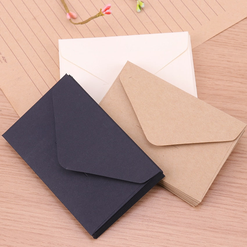 Elegant Style Classical Vintage Craft Paper Envelopes 20 Pack