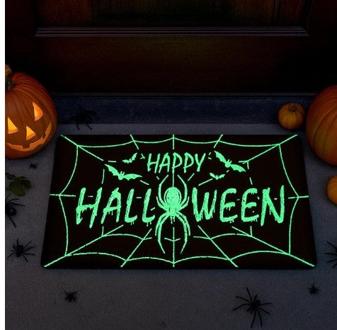 Unique Fun Halloween Holiday Gaming Design Floor Mat Carpet Bedroom Bathroom Home Decor Nonslip Absorbent Neon Indoor Outdoor Front Door Round Rugs