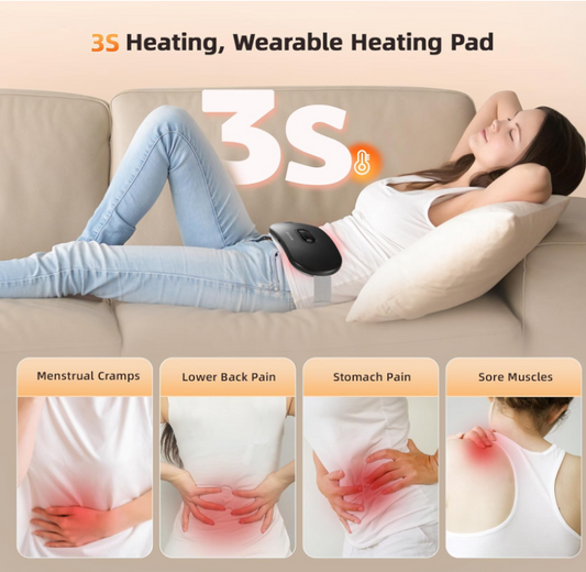 Portable Cordless Electric Fast Acting Heating Pad for Body Pain Relief