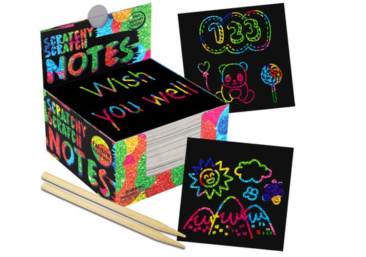 Rainbow Christmas Holographic Scratch Art Project Scrapbooking Craft Paper Mini Notes for Birthday Christmas Cards