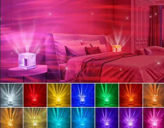 18 colors Aurora Northern Lights Galaxy Ceiling Projector Ambient Night Lamp with Remote Timer for Room Decor