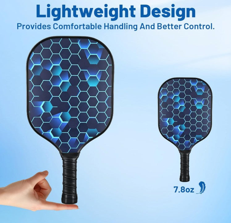 Pickleball Paddles, Pickleball Set with 2 or 4 Premium Wood Pickleball Paddles, 4 Pickleball Balls, 4 Cooling Towels & Carry Bag