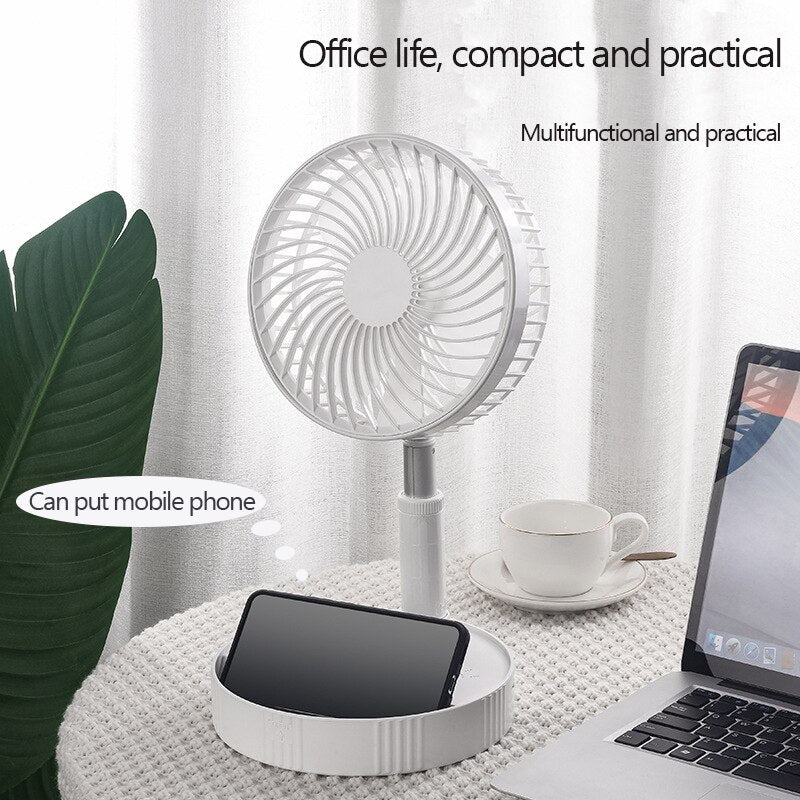 4 speed Wireless USB Round Portable Folding Desk Floor Fan