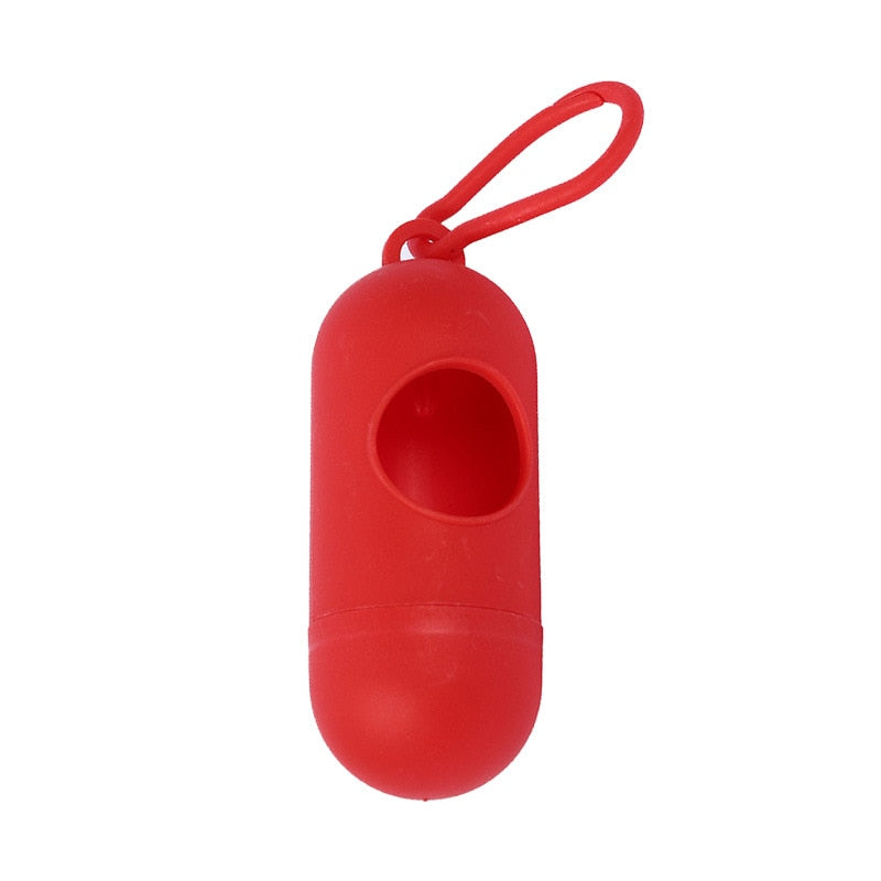 New Colorful Waste Bag Dispenser Bullet Bone Poop Grenade Case Bag Holders for Pets with Bags and Flashlight