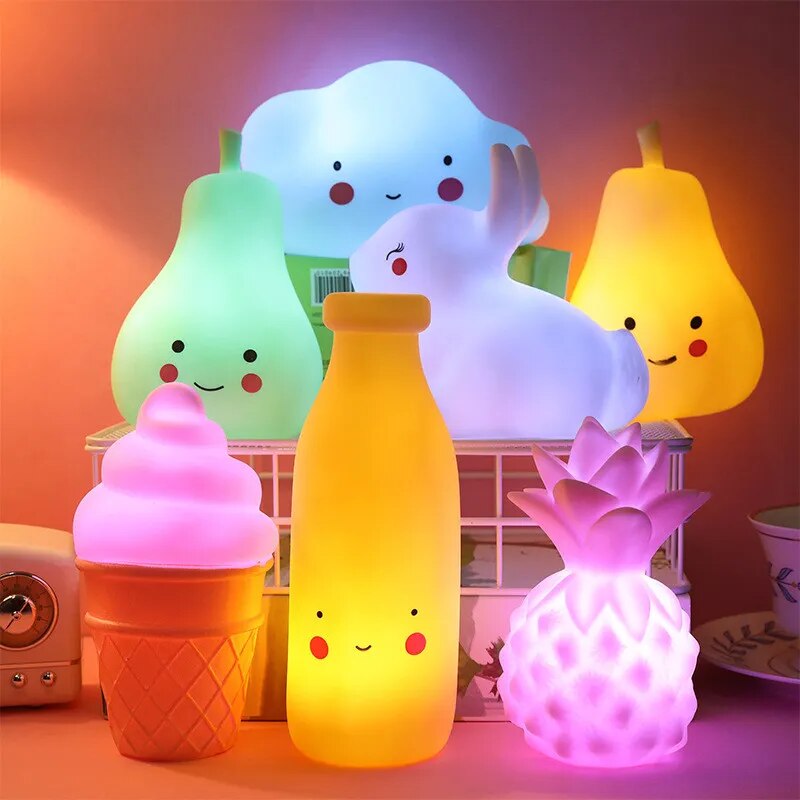Cartoon Characters Children LED Neon Decoration Night Lamps