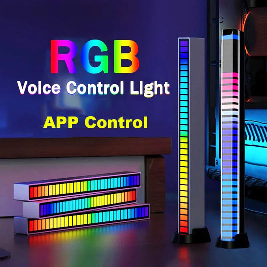 RGB Voice Control Synchronous Colorful Music Rhythm Light Bars