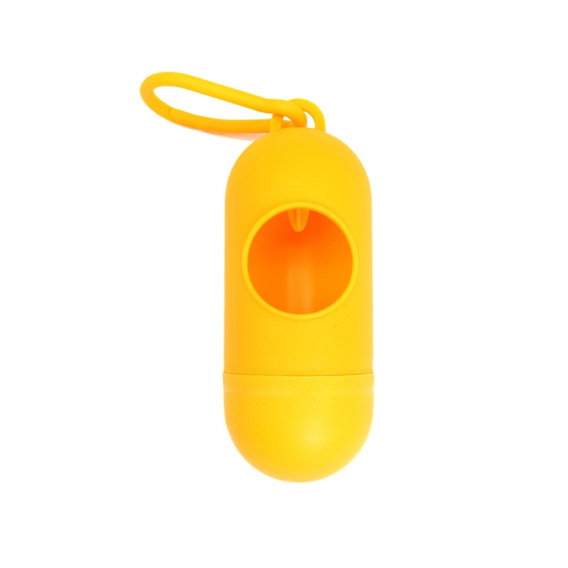 New Colorful Waste Bag Dispenser Bullet Bone Poop Grenade Case Bag Holders for Pets with Bags and Flashlight