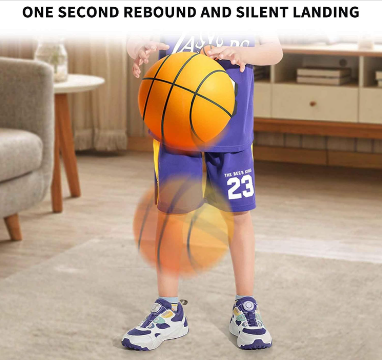 New Hush Silent Bouncing Foam Basketball in Multiple Colors