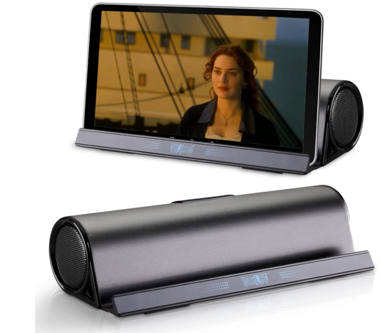 Wireless Bluetooth Bass Portable Outdoor Speakers with Holder Doc Stand for Phone Tablet  iPad