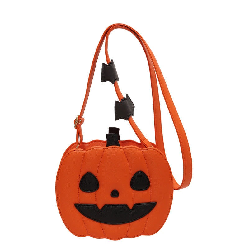 Halloween Pumpkin Face Fun Cartoon Shoulder Crossbody Bag Purse