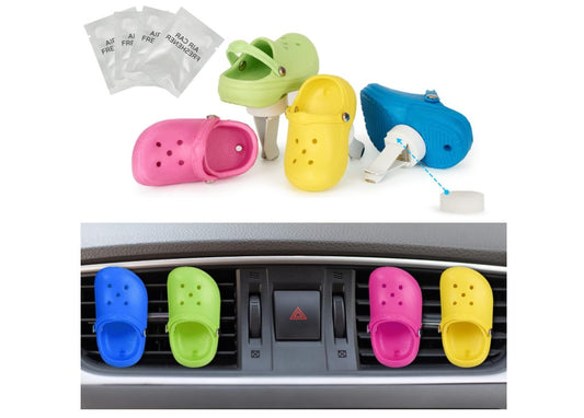 Unique Car Air Freshener Vent Clips with Refills Solid Fragrance Replacement Pads Car Perfume Clip Car Interior Decor Accessories