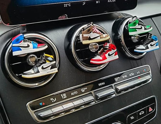 Unique Car Air Freshener Vent Clips with Refills Solid Fragrance Replacement Pads Car Perfume Clip Car Interior Decor Accessories