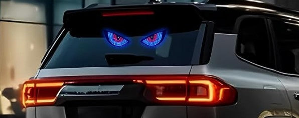 4 Expression and 4 Gestures Finger Car Auto Lights, Road Rage LED Sign for Car, Funny Hand Gesture Light for Car Back Window