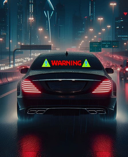 4 Expression and 4 Gestures Finger Car Auto Lights, Road Rage LED Sign for Car, Funny Hand Gesture Light for Car Back Window