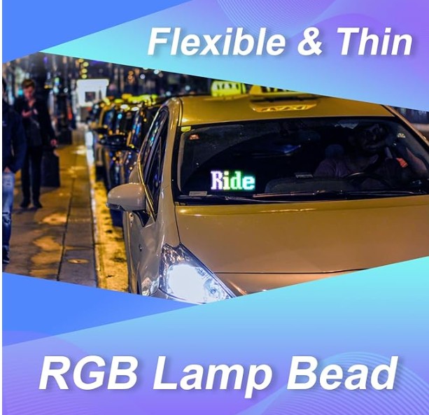 4 Expression and 4 Gestures Finger Car Auto Lights, Road Rage LED Sign for Car, Funny Hand Gesture Light for Car Back Window