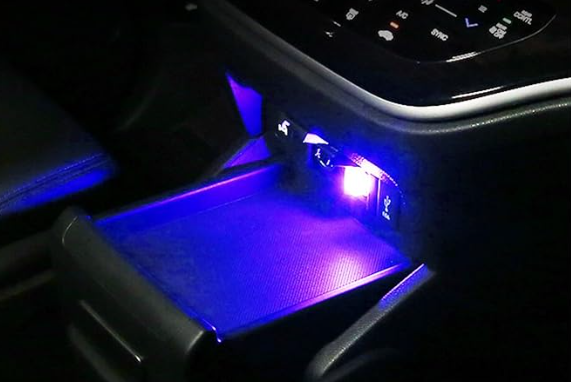 4 PCS USB LED Car Interior Atmosphere Lamp, Plug-in USB Decor Night Light