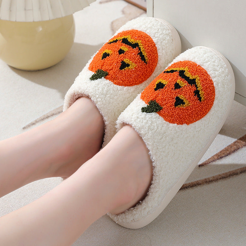 Halloween Pumpkin Cartoon Designed Slippers