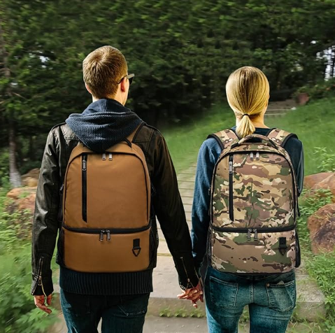 Insulated Lightweight Double Deck Leakproof Cooler Backpack Bag for Beach Picnic Hiking Camping