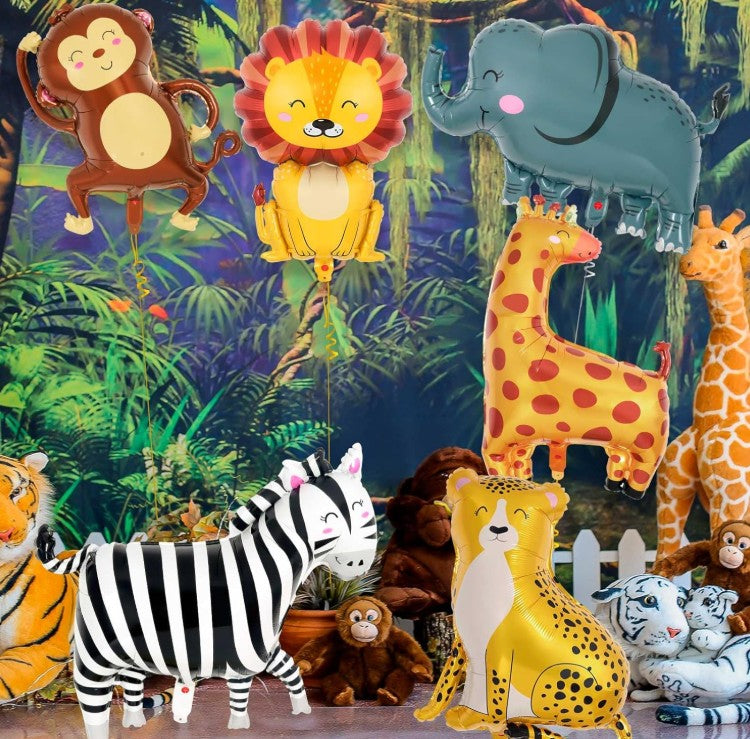 LED Clear LED 12-20in Glow in The Dark Black Purple Blue Pink Red Animal Helium Arch Balloons with String Lights 10-100 Packs