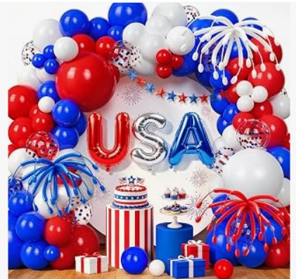LED Clear LED 12-20in Glow in The Dark Black Purple Blue Pink Red Animal Fourth of July Helium Arch Balloons with String Lights 10-152 Packs