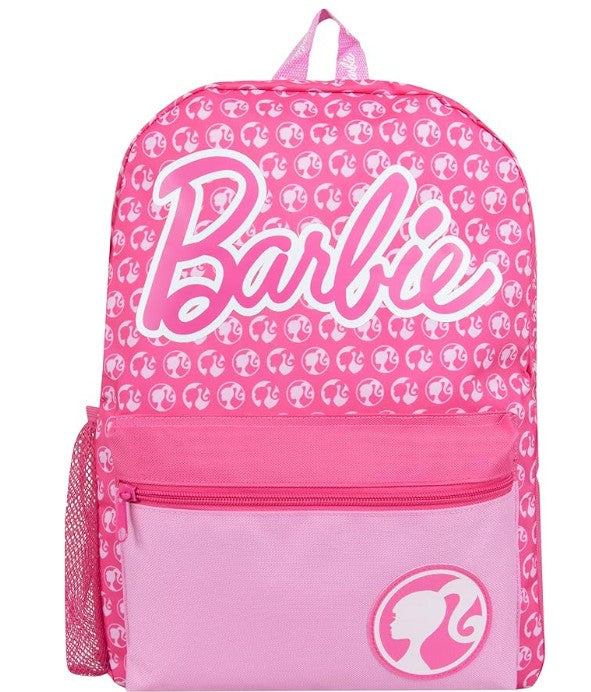 Classic Barbie Pink Travel School Roomy Backpack for Kids Children Girls Teenage Women School Shoulder Travel Bags