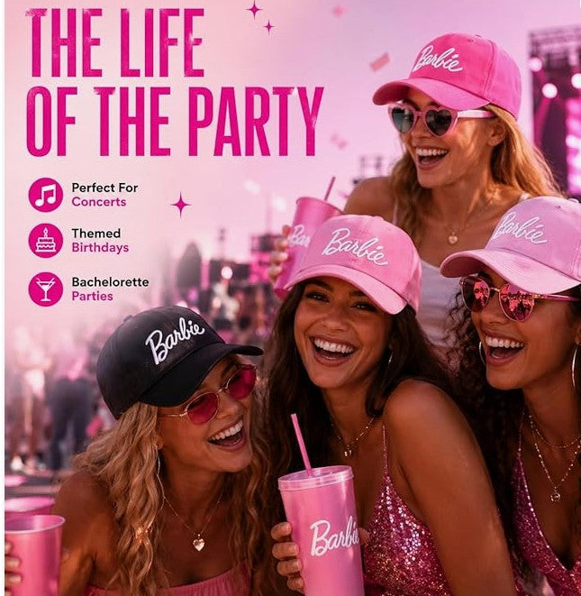 Barbie Ken Multi Color Letter Embroidered Adjustable Baseball Caps and Soft Cool Summer Hats Caps for Men Women Kids