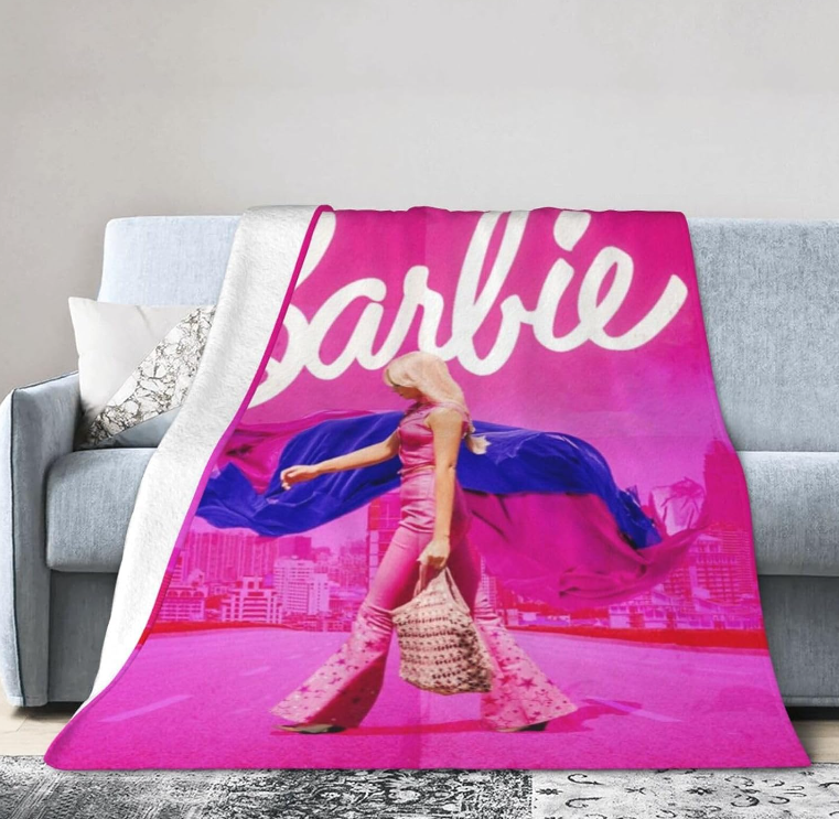 Barbie Plush Microfiber Fluffy Sleep Flannel Blanket