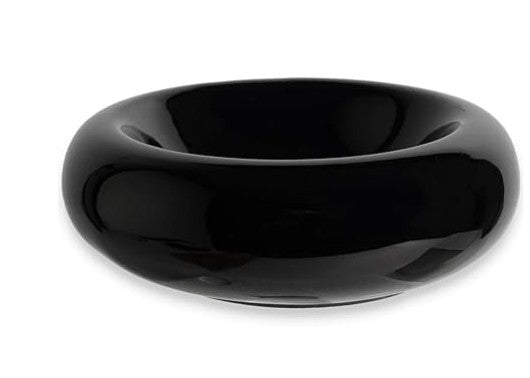 Artistic Conception Insulated Fun Round Thick Black White Ceramic Porcelain Textured Dish Soup Ceral Bowls