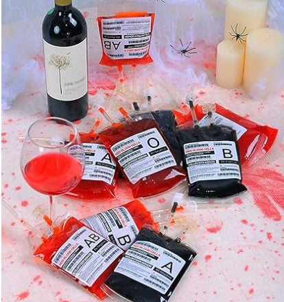 Transparent Food Grade Drink Halloween Party Decoration Beverage Bag for Vampire Blood