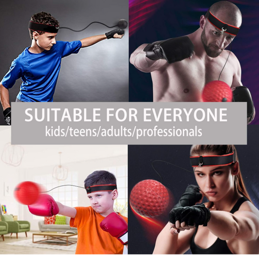 Portable Boxing Adults Kids Training Speed Headband Ball Fitness Set