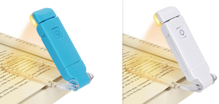 LED USB Rechargeable Adjustable Bright Clip-on Portable Bookmark Book Reading Night Light