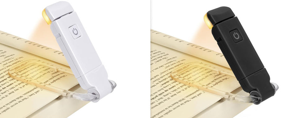 LED USB Rechargeable Adjustable Bright Clip-on Portable Bookmark Book Reading Night Light