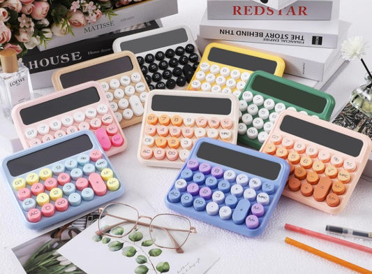 12 Digit Large LCD Display and Buttons, Great for Everyday Life and Basic Office School Work, with Battery Mechanical Calculator