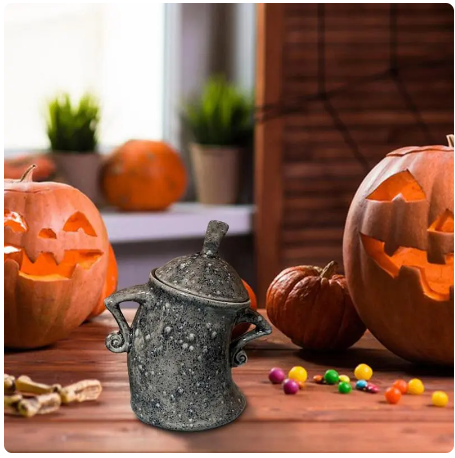 Canister with Major Attitude Halloween Decorative Storage Jar