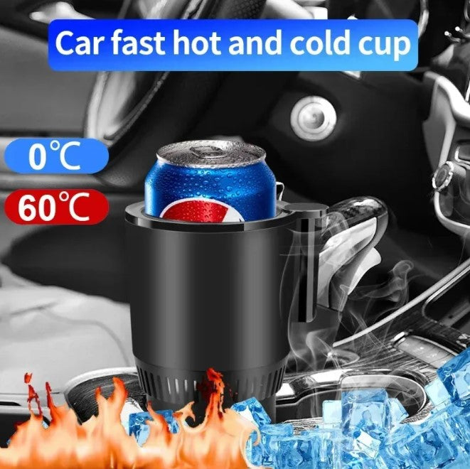 Smart Hot and Cold Portable Cup Holder Insulated Electric Beverage Mug for Car Automobile Truck Home Office Travel