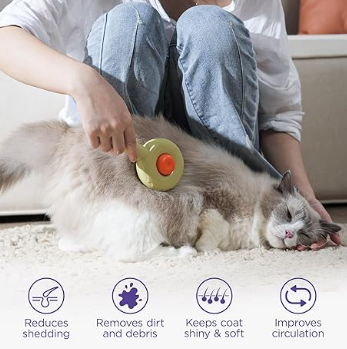 Pet Handheld Care Brush Self-cleaning Comb For Hair Removal for Cats and Dogs