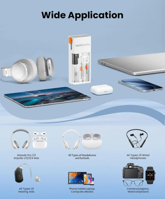 20 in One Portable Pro Electronic Keyboard Phone Laptop Tablet Air Pods I Phone I Pad Samsung Universal Dust Screen Spray Device Cleaning Kit