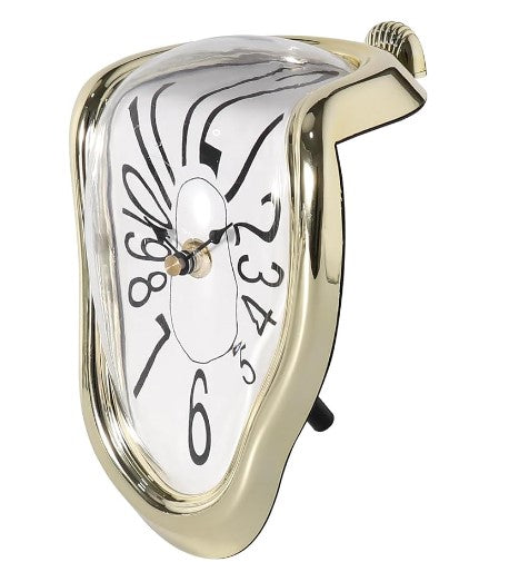 Inspired by Salvador Dali Generic Creative Funny Melting Clock Roman Numeral Dial Silent Movement Gift