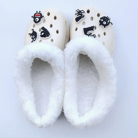 Warm Soft Cozy Faux Fur Insole Liners Inserts for Shoes Crocs Clogs Slippers Slides Boots