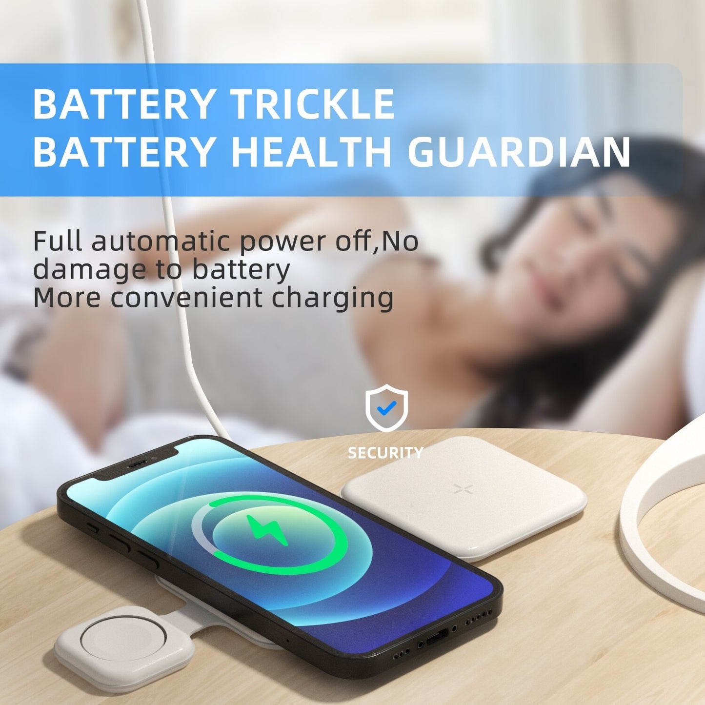 3 In 1 Magnetic Foldable Wireless Charger Charging Station Multi-Device Folding Cell Phone Wireless Travel Charger Gadgets