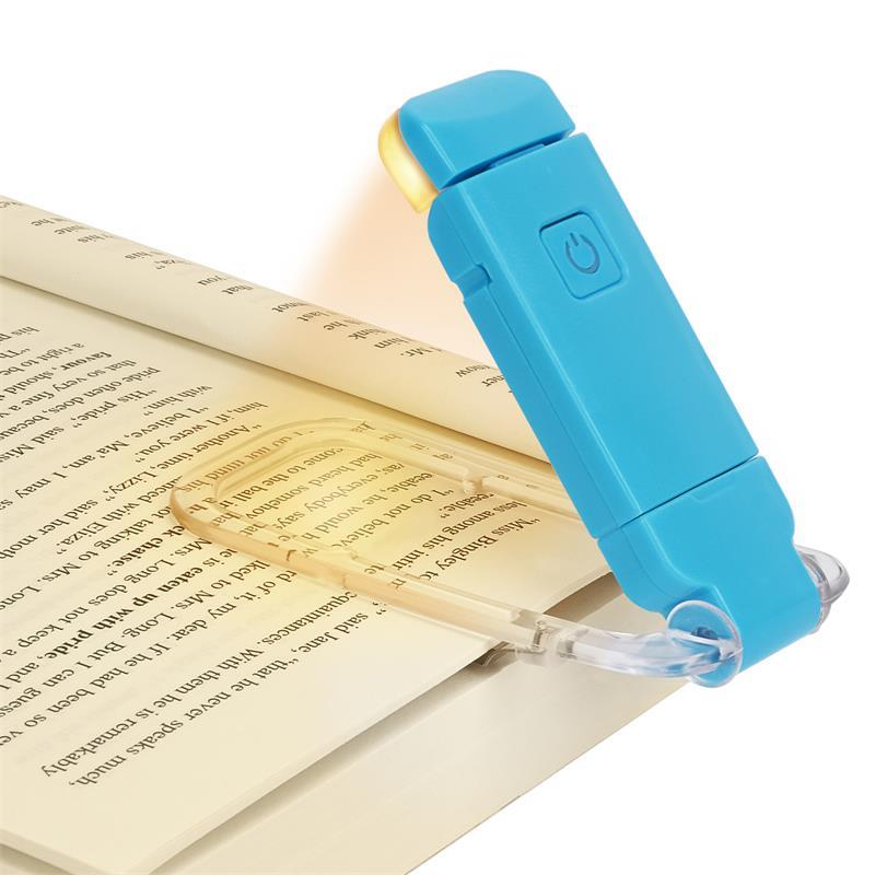 LED USB Rechargeable Adjustable Bright Clip-on Portable Bookmark Book Reading Night Light