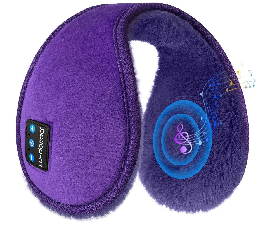 Bluetooth Headphones Earmuffs Ear Warmers Wireless Headphones with Built-in HD Speakers