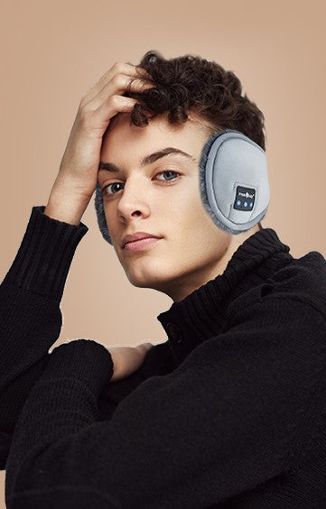 Bluetooth Headphones Earmuffs Ear Warmers Wireless Headphones with Built-in HD Speakers