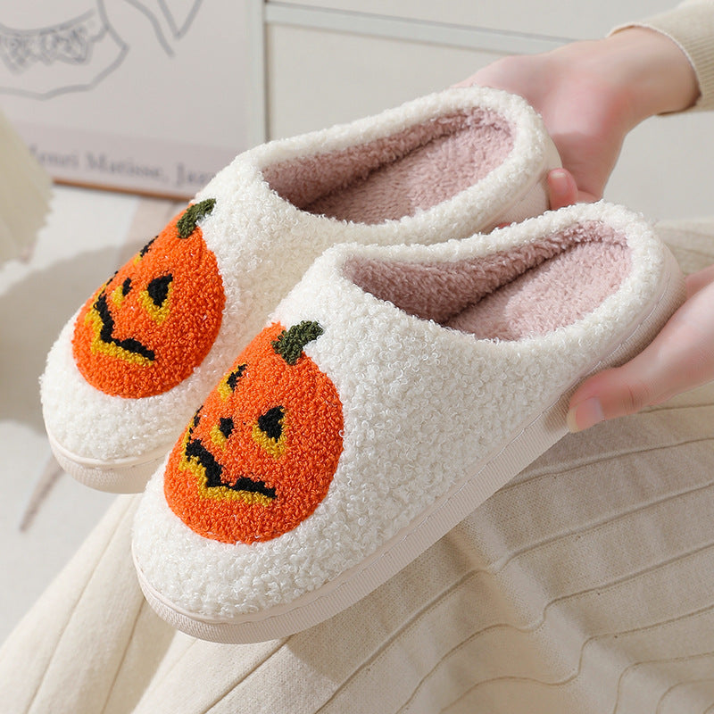 Halloween Pumpkin Cartoon Designed Slippers