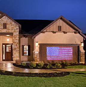 Outdoor Waterproof Red White and Blue Led American Flag Plug In Net Light for Memorial Day, Independence Day, National Day, Veterans Day Decoration