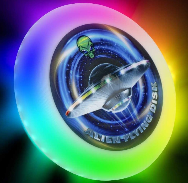 LED Flying Light Up Frisbee Disc Glow in The Dark for Kids and Adults ...