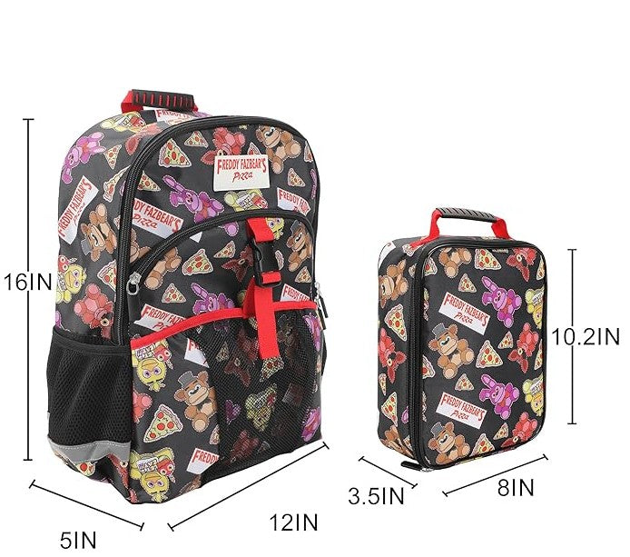 Five Nights at Freddy FNAF Travel Daypack Sports Laptop Bag Backpack for Men and Women