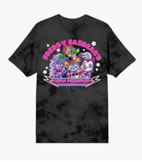 Five Night at Freddy's Horror Movie Character Crew Neck Short and Long Sleeve Boys Girls Women Mens Black T-shirt